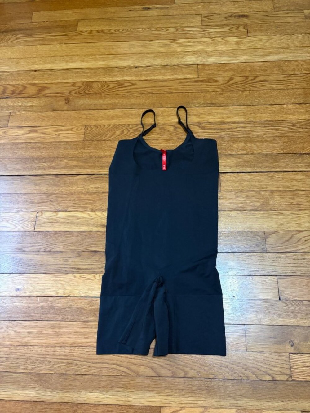 Spanx Womens Open Bust Shapewear Bodysuit Size Large Black Stretch Body Contour